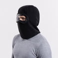 thumbnail image 5 of XIAOCHA Goggle‑Attached Balaclava for Men Solid Outdoor Fall‑Winter Hood,Black, 5 of 7