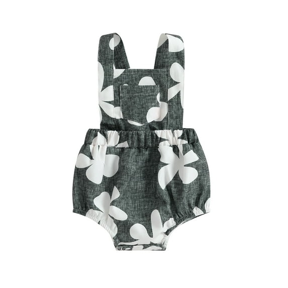 Bagilaanoe Newborn Baby Girl Rompers Print Sleeveless Bodysuit 3M 6M 12M 18M Infant Casual One Piece Jumpsuit