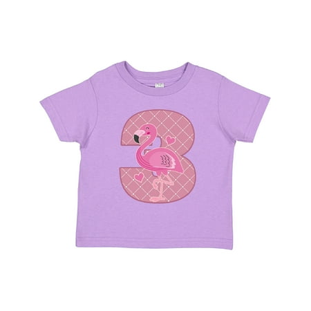 

Inktastic 3rd Birthday Flamingo 3 Year Old Girl Gift Toddler Toddler Girl T-Shirt