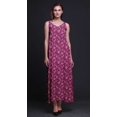thumbnail image 4 of Bimba Robe Longue Sans Manches à Bretelles Spaghetti Imprimée Florale en Rayonne pour Femmes - TTTG, 4 of 4