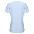 thumbnail image 3 of Women Nursing Short Sleeve Ribbed Knitted Top - Layered Design Breastfeeding T-Shirt, 3 of 6