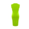 thumbnail image 6 of Efsteb Women Summer Dresses One-Shoulder Ring Detail Bodycon Midi Dress Sleeveless Slim Form-Fitting Ruched Side Slit Party Dress (Green,M), 6 of 9