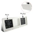 thumbnail image 4 of RV Side-Mounted Air Outlet Cover RV Side-Mount Dual Window Fan Black/White Air Inlet, 4 of 7