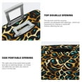 thumbnail image 3 of Kdxio Teal Leopard Pattern Luggage Cover for Travel,Elastic and Durable,Fits 18-32 Inch,Anti-Scratch Suitcase Protector-No luggage included, 3 of 5