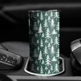 thumbnail image 3 of 20oz Green Christmas Tree Pattern Skinny Tumblers Stainless Steel Tumbler with Lid and Straw,Vacuum Insulated Double Wall Travel Tumbler Cups with Cleaning Brush for Coffee,Tea, 3 of 6
