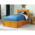 thumbnail image 6 of Nantucket Twin Extra Long Bed with Footboard and Twin Extra Long Trundle in Caramel, 6 of 10