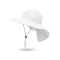 thumbnail image 2 of Infant Outdoor Bucket Hat, Kids Solid Color Mesh Sun Cap with Chin Strap for Boys Girls, 2 of 7