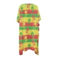 thumbnail image 5 of DISNIMO Stripe Plam Tree Print Women's Swimsuit Cover Up Long Summer Loose Beach Coverups Open Front Long Kimono Bikini Cover up, 5 of 6