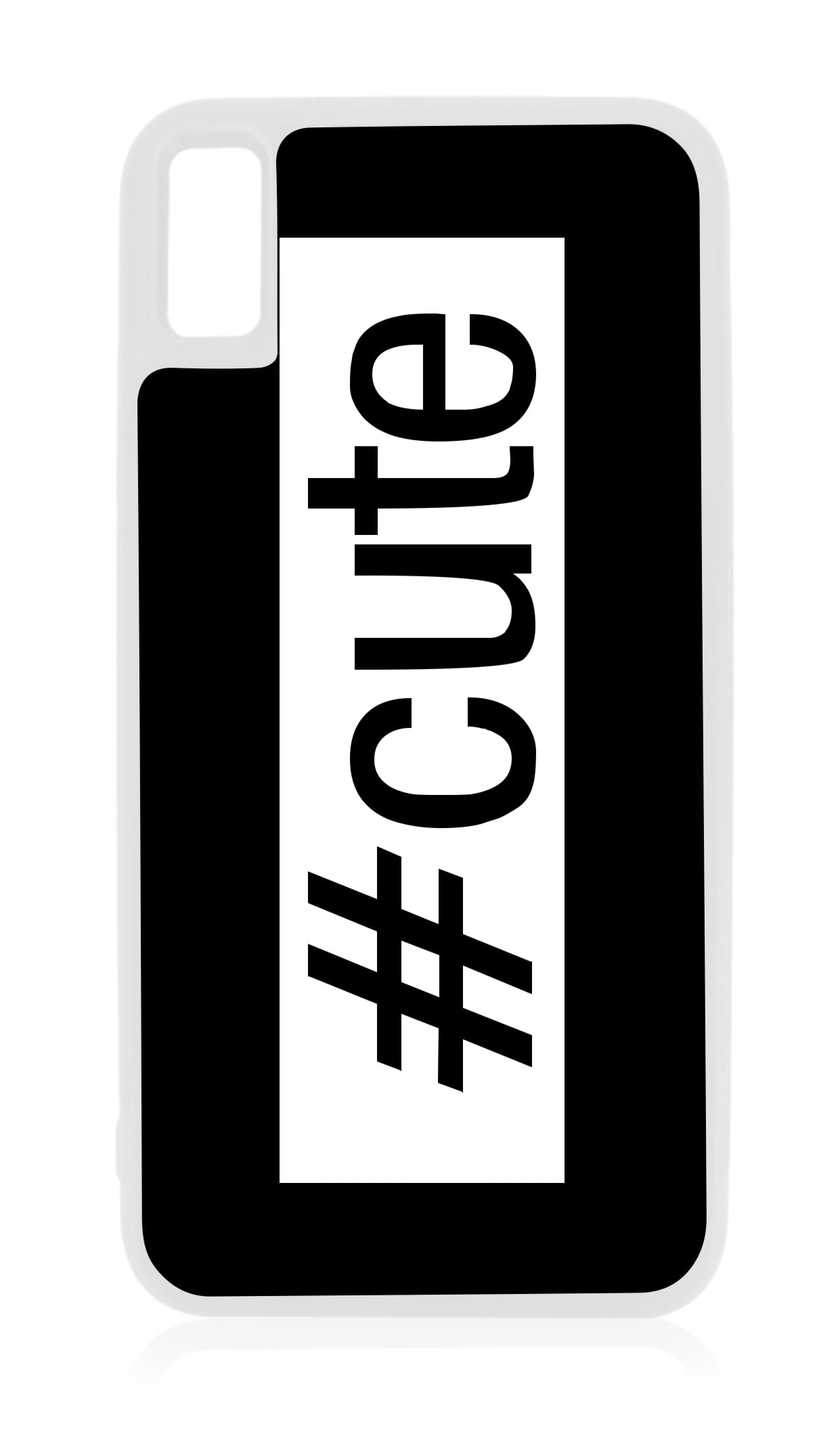 Hashtag Cute Cute Design White Rubber Case for iPhone XR iPhone XR Phone Case iPhone XR