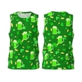 thumbnail image 2 of Gaeub St Patrick's Day2 Men's Mesh Basketball Jersey, Quick-Drying Sleeveless Top S-4XL, Loose Muscle Tank Top -Medium, 2 of 9