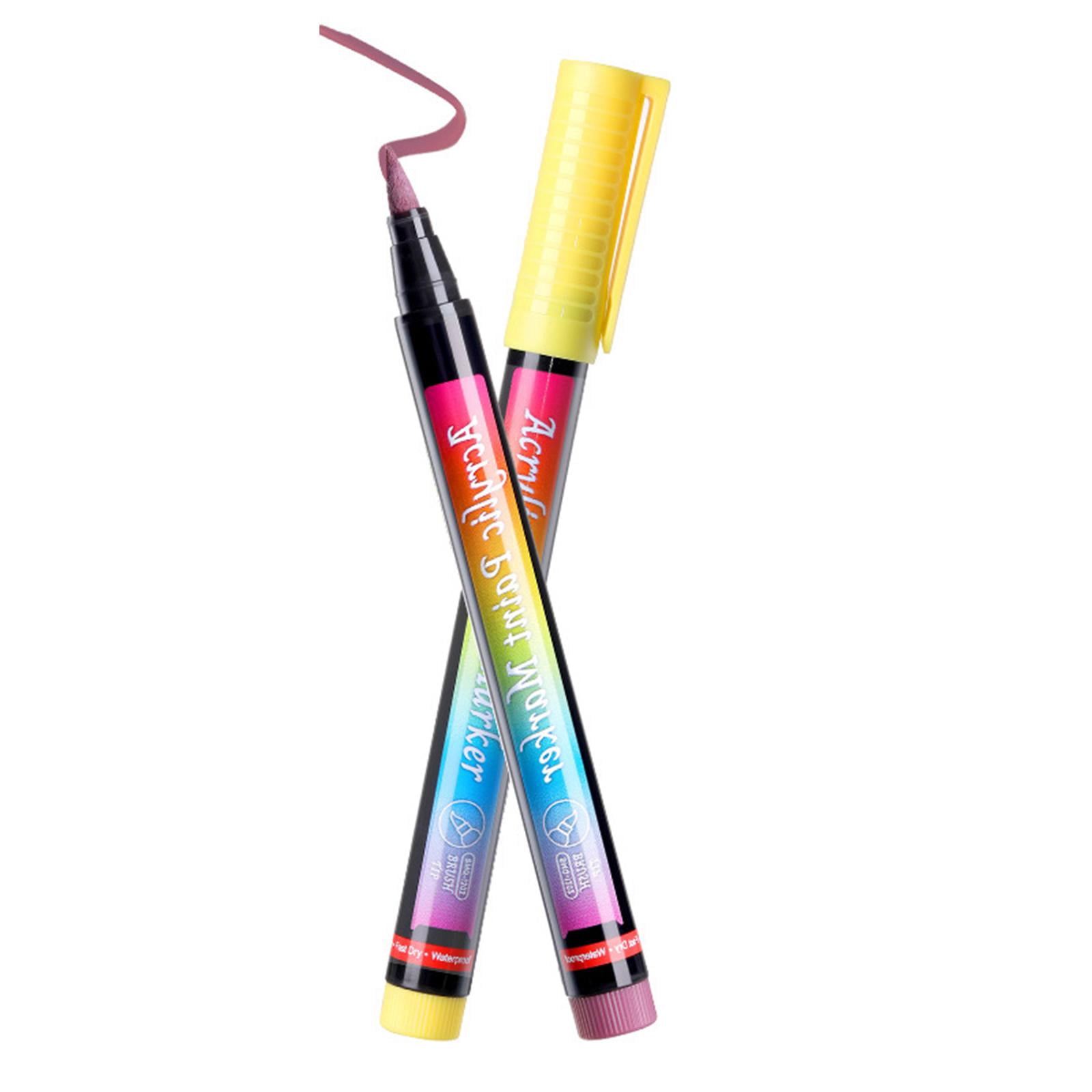 FVDPWYE Metallic Marker Pens Watercolor Pen Kit Painting Smooth for 12 Colors C 12 Colors