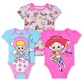 thumbnail image 1 of Toy Story 3 Pack Short Sleeve Creeper Bundle for Girls, Baby’s Bodysuit Romper Set, Size 9M, 1 of 2