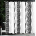 thumbnail image 3 of Ambesonne Rose Shower Curtain, Victorian Motifs Classical Art, 69"Wx70"L, Black Coconut, 3 of 4