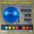 thumbnail image 2 of Exercise Balls For Fitness, Stability & Yoga - Workout Guide Included - 65CM / Purple, 2 of 3