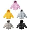 thumbnail image 6 of URMAGIC Toddler Boy Girl Fall Warm Coat Kids Long Sleeve Solid Color Hooded Outwear Zipper Jacket, 6 of 6