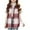Red, variant on Fall Flannel Plaid Vests Teen Girls Button Sleeveless Shirt Jackets Trendy Cardigan 10-11Y