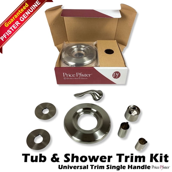 PFRISTER Universal Trim 1-Handle Tub & Shower Valve Only Trim in Brushed Nickel