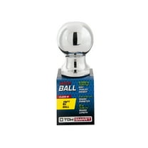 TowSmart Trailer Hitch Ball, Class III, 2in Ball, 1in x 2in Shank, 5000lb, 713, Chrome, 1 Each