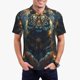thumbnail image 1 of Fotbe Forest Meditating Tiger Camiseta Polo de Golf para Hombre con Estampado – Camisa Deportiva Transpirable con Cuello Abotonado-Large, 1 of 6