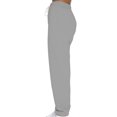 thumbnail image 4 of MAWCLOS Women Jogger Sets Long Sleeve Tracksuit Set Solid Color Two Piece Outfit Breathable Sports V Neck Sweatsuits Gray 2XL, 4 of 7