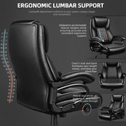Waleaf Heavy Duty Big and Tall Office Chair 500lbs with Adjustable Lumbar Support,High Back Office Chair for Adults