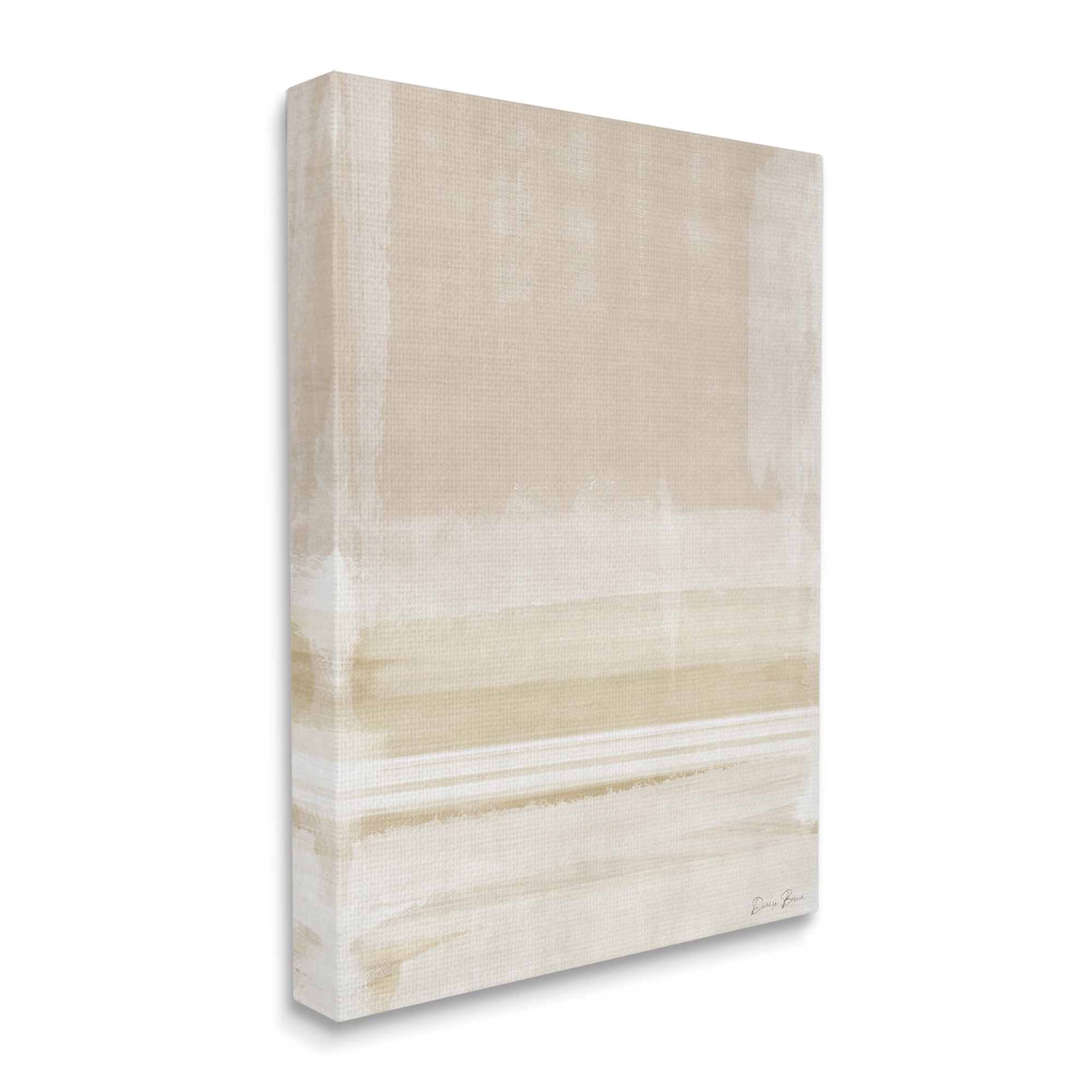 Stupell Industries Abstract Simple Neutral Tones Watercolor Collage Gallery-Wrapped Canvas Print Wall Art, 36x48, by Denise Brown