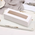 thumbnail image 6 of CCOCC 2026 New 20 Pcs Cake Boxes Safe Deposit Box Dessert Packing Boxes Cookie Containers for Gift Giving Egg Tart Boxes with Window Mini Packing Box White Paper, 6 of 6