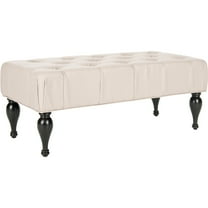 SAFAVIEH Rupert Modern Glam Tufted Bench, Taupe