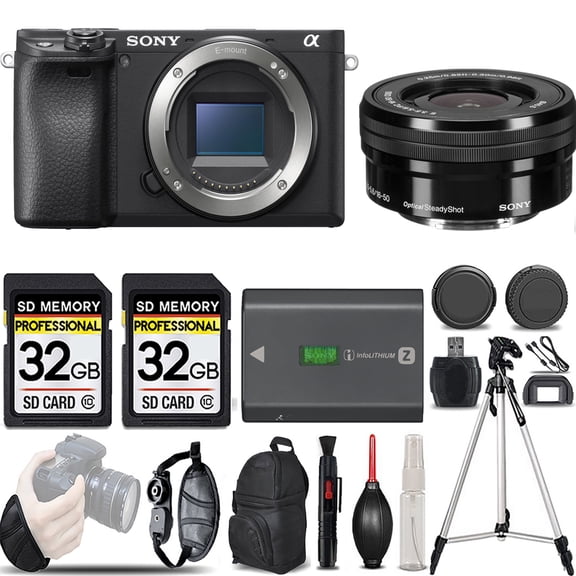 Sony a6400 Mirrorless Camera  16-50mm f/3.5-5.6 OSS Lens -LOADED KIT (International Version)