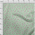 thumbnail image 3 of oneOone Silk Tabby Dusty Teal Green Fabric Floral Quilting Supplies Print Sewing Fabric By The Yard 42 Inch Wide, 3 of 4