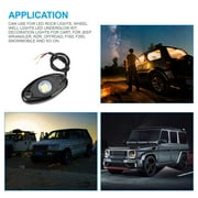 White 8 Pods CREE LED Rock Underbody Lights for JEEP Offroad Truck ATV UTV NEW