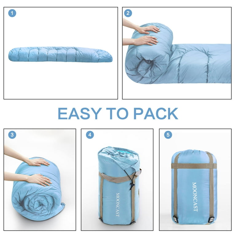 Sleeping Bags for Adults Kids with Compression Sack Portable and