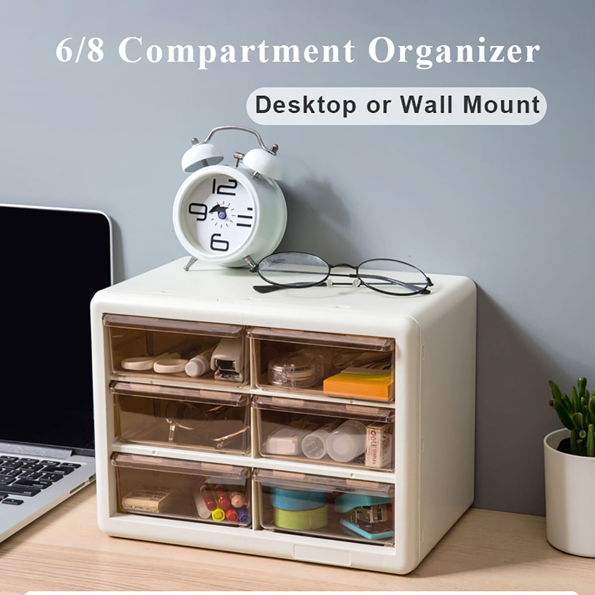 6 8 Drawers Transparent Multi Color Mini Jewelry Storage Box Cosmetic Jewelry Storage Box Plastic Box Desktop Drawer Storage Cabinet Walmart Canada