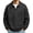 Black, variant on Turilly Men's Sweater Cable Knit Collar Pullover Sweater with Open V Neck Detail Acrylic Warm Casual Layering Top