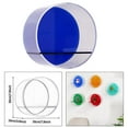 thumbnail image 6 of Fancyes Acrylic Display Case Curio Display Cabinet Multi Functional Gifts Showcase Display Cabinet for Collections Figures , Blue, 6 of 8