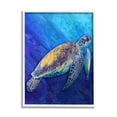 thumbnail image 5 of Stupell Industries Sea Turtle Swimming Deep Blue Ocean Under Water Framed Wall Art, 24 x 30, Design by Alpenglow Workshop, 5 of 5