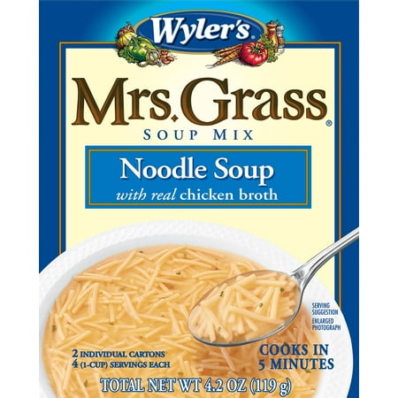 Wyler's Mrs. Grass Chicken Noodle Soup Mix, 5 oz (Pack of 12)