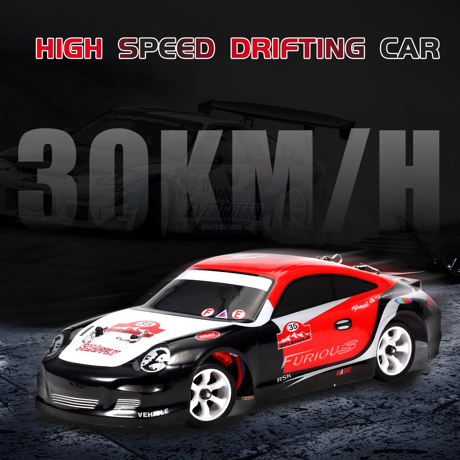 WLtoys K969 1/28 2.4GHz 4WD RC Race Car Metal Chassis 30km/h