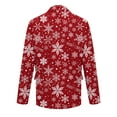 thumbnail image 4 of yuCgh Men's Corduroy Jacket with Ugly Christmas Design and Warm Pockets, Suit Cardigan for Casual Use,Wine M, 4 of 4