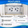 thumbnail image 2 of Ventilador de ventana Comfort Zone CZ319WT2, 23 cm, 3 velocidades, blanco, 2 of 6
