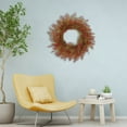 thumbnail image 6 of Ikeay Artificial Eucalyptus Wreath for Front Door, Silver Greenery Circle Holiday Decor for Thanksgiving Christmas, 1 Wreath, 6 of 7