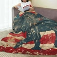 thumbnail image 6 of Pofeuu Vintage American Flag Elephant Print Ultra-Soft Micro Fleece Blanket,for Bed Or Sofa,All Season Throw Blankets Flannel Blanket-60"x50", 6 of 7