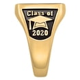 thumbnail image 4 of Order Now for 2025 Graduation, Freestyle Men's Yellow Celebrium Rectangle Signet Class Ring, Personalized, High School or College Graduation, 4 of 4