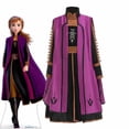 thumbnail image 1 of Vestido de princesa Elsa Anna de Disney para niñas, ropa de fiesta de Carnaval de Halloween, Cosplay de reina de la nieve, traje para niños Fivean unisex, 1 of 2