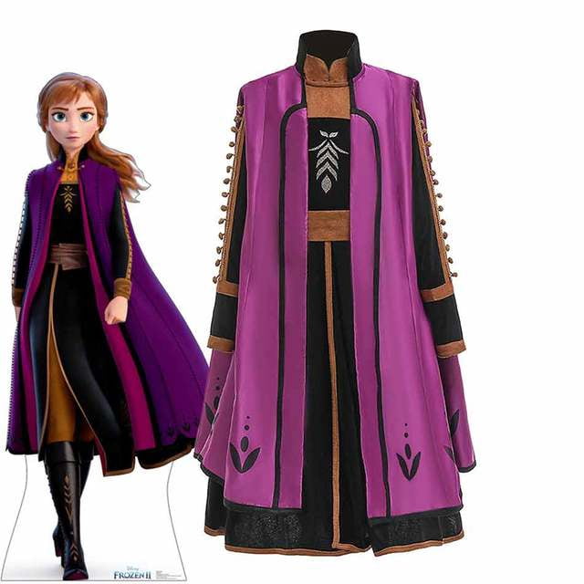 Vestido de princesa Elsa Anna de Disney para niñas, ropa de fiesta de Carnaval de Halloween, Cosplay de reina de la nieve, traje para niños Fivean unisex