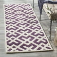 thumbnail image 3 of SAFAVIEH Chatham CHT719F Handmade Purple / Ivory Rug, 3 of 9