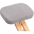 thumbnail image 6 of Nicer Furniture AP54802-MHBK Posture Correcting Kneeling Chair with Memory Foam Wooden Frame - Black Seat & Mahogany Frame, 6 of 6