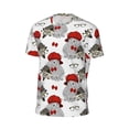 thumbnail image 6 of Wukai Rabbit And Hedgehog Print Men's Short-Sleeved Mesh T-Shirt,Quick-Dry Short Sleeve Workout T-Shirt-4X-Large, 6 of 8