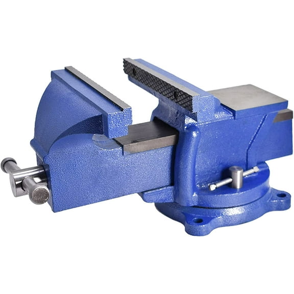 ALL-CARB 8 Swivel Tabletop Bench Vise Mechanics Clamp Bench Vice Metal Milling Locking 360-Degree Swivel Work Bench Base for Electronics Soldering Woodworking and Fishing Tackle