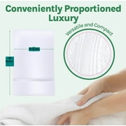 Towels N More 22x44 Gym Towel Set, Lightweight Quick Drying Bath Towel - White, 6 Pcs